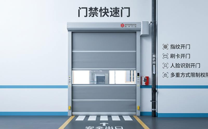 滁州门禁快速门：刷卡、指纹、人脸识别一体化管理，助力工厂实现安全通行插图