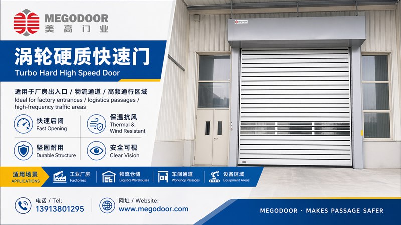 滁州车间物流门怎么选？美高门业推荐涡轮硬质快速门缩略图
